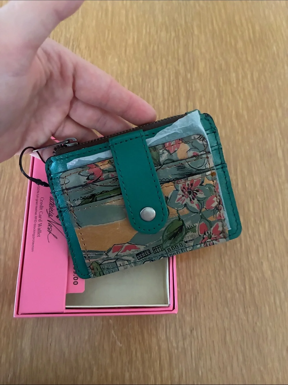 NWT Patricia Nash Leather Credit Card Wallet